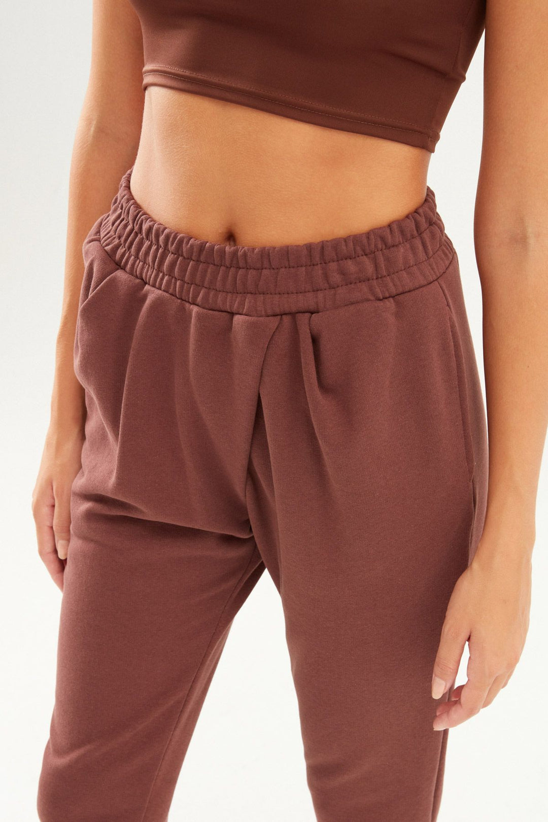 Beli Lastikli Eşofman Kahverengi