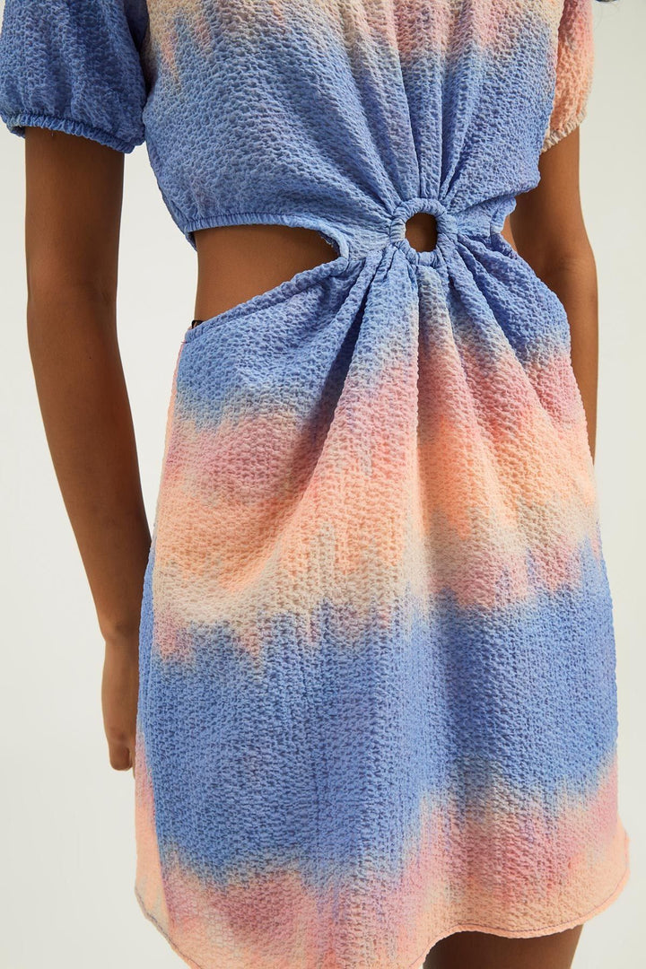 Cut Out Dress Indigo