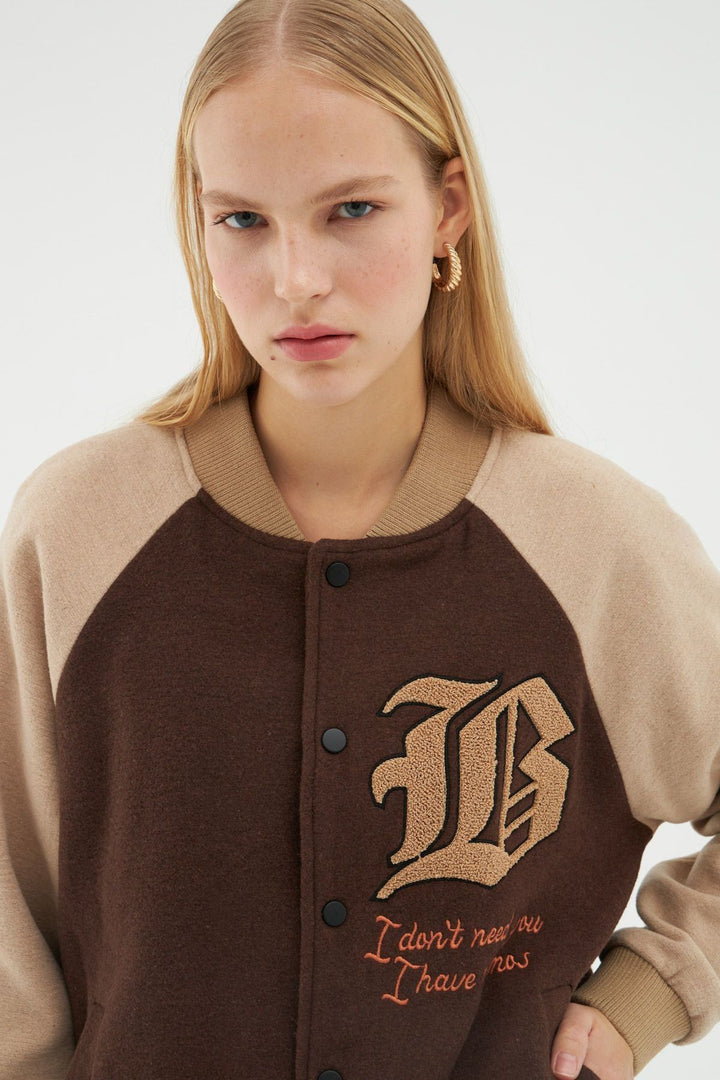 College Jacket Beige