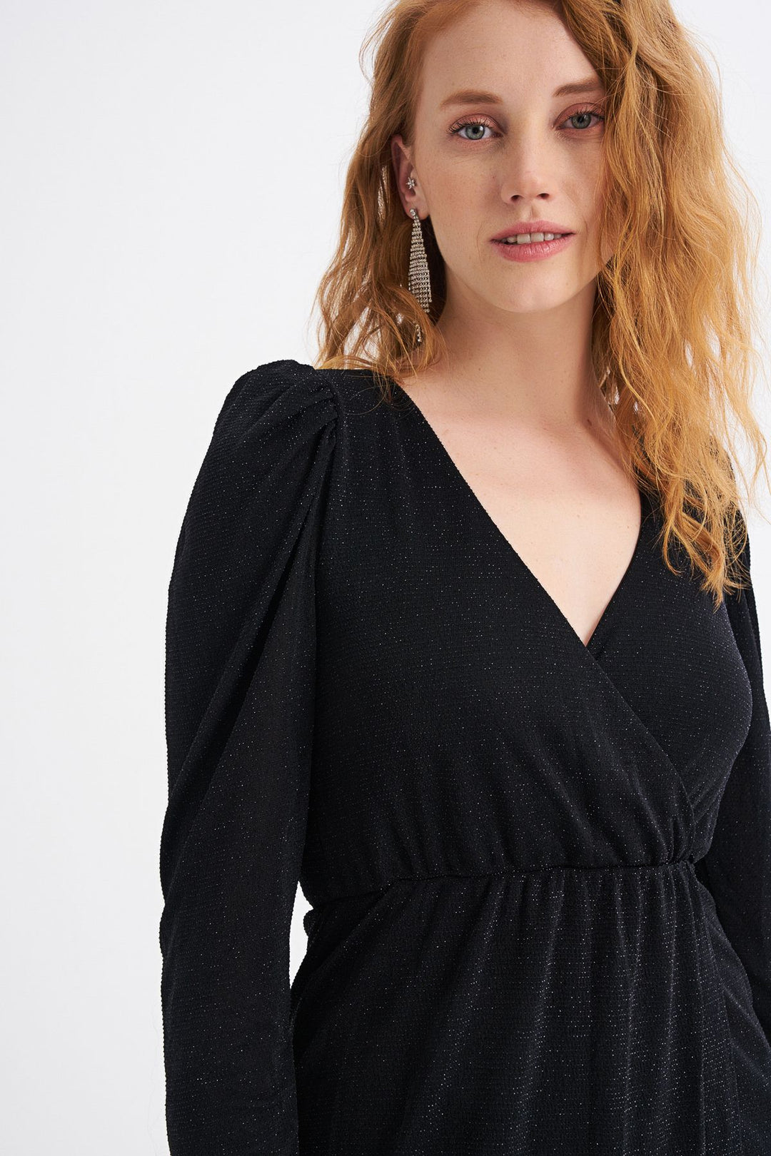 Wrapped Back Detailed Dress Black