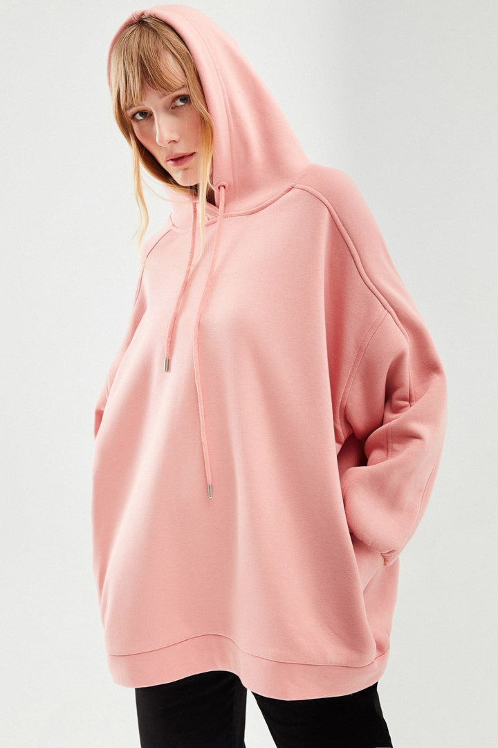 Hooded Oversize Sweatshirt Powder