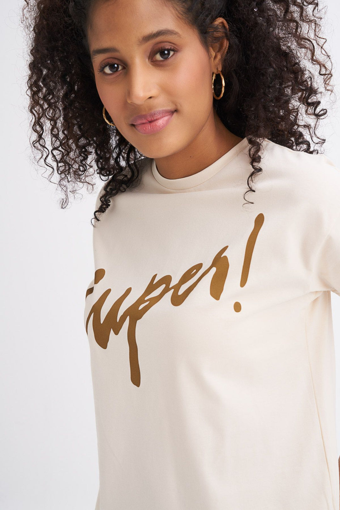 Printed T-Shirt Camel