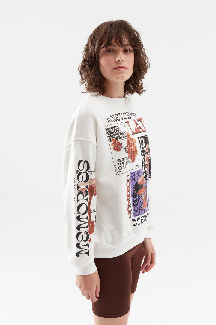 Printed Sweatshirt White