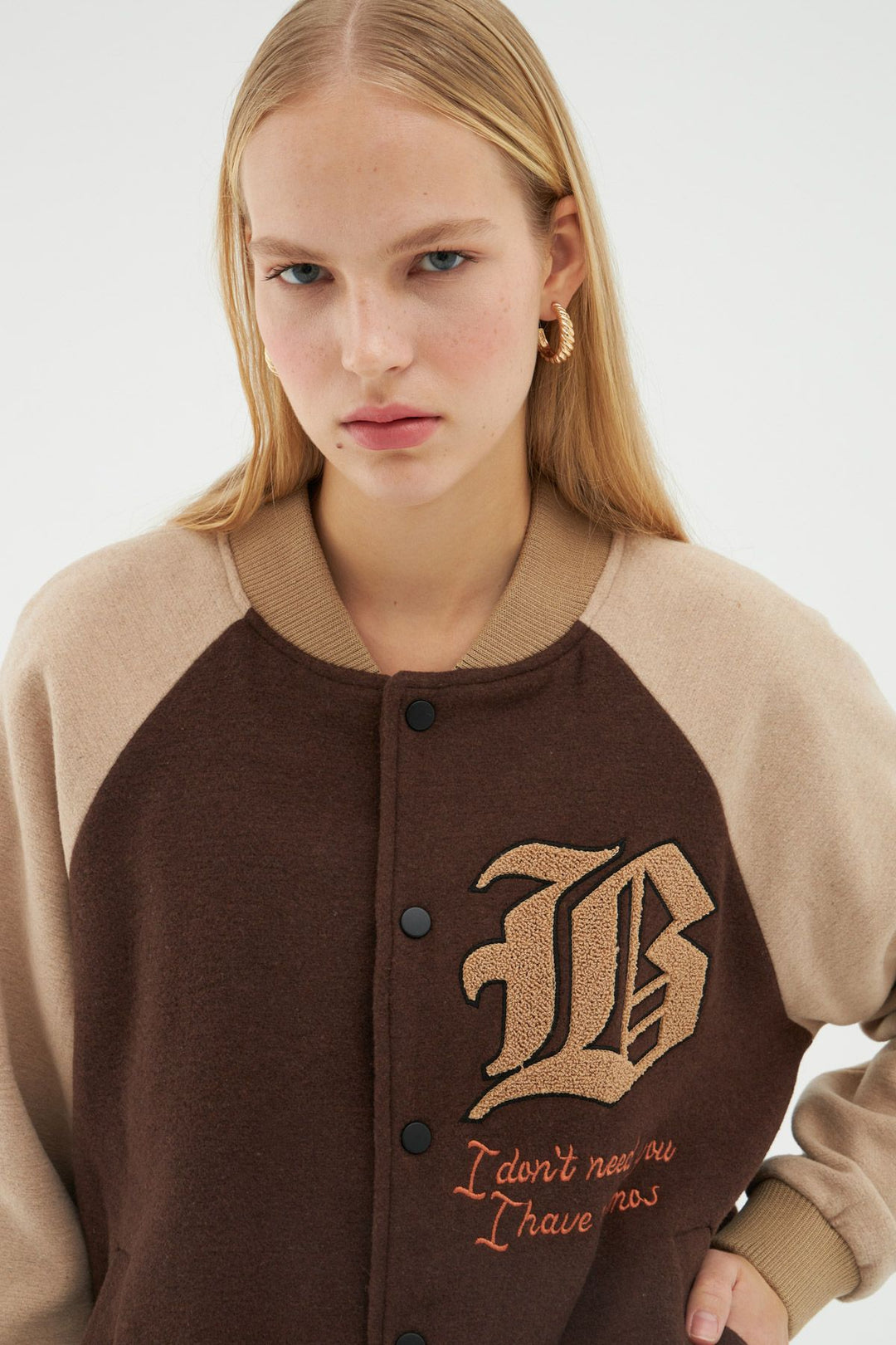 College Jacket Beige