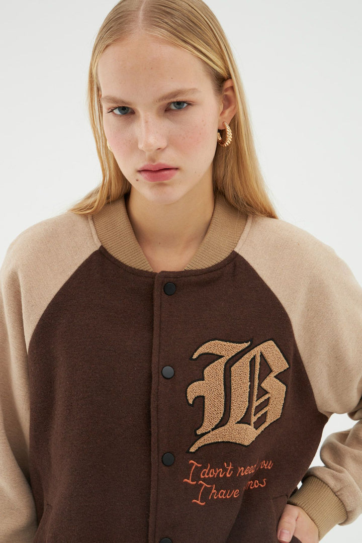 College Jacket Beige