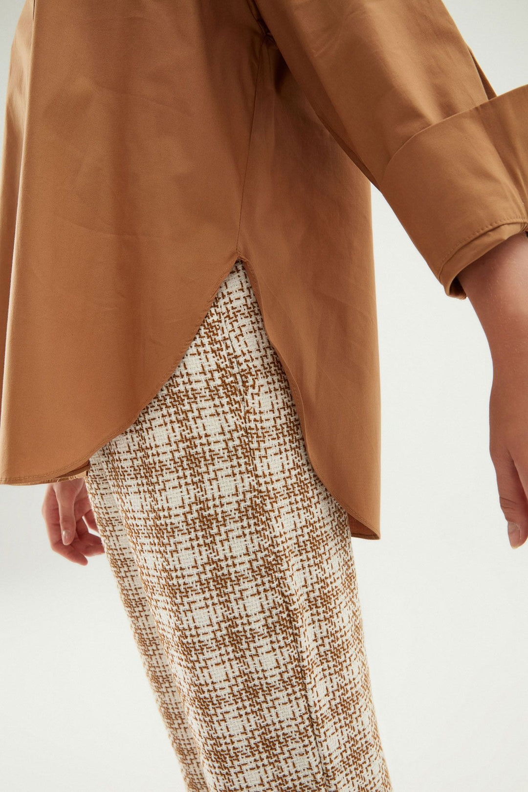 Oversize Basic Shirt Camel