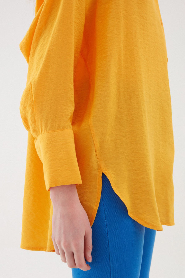Oversize Cut Shirt Orange