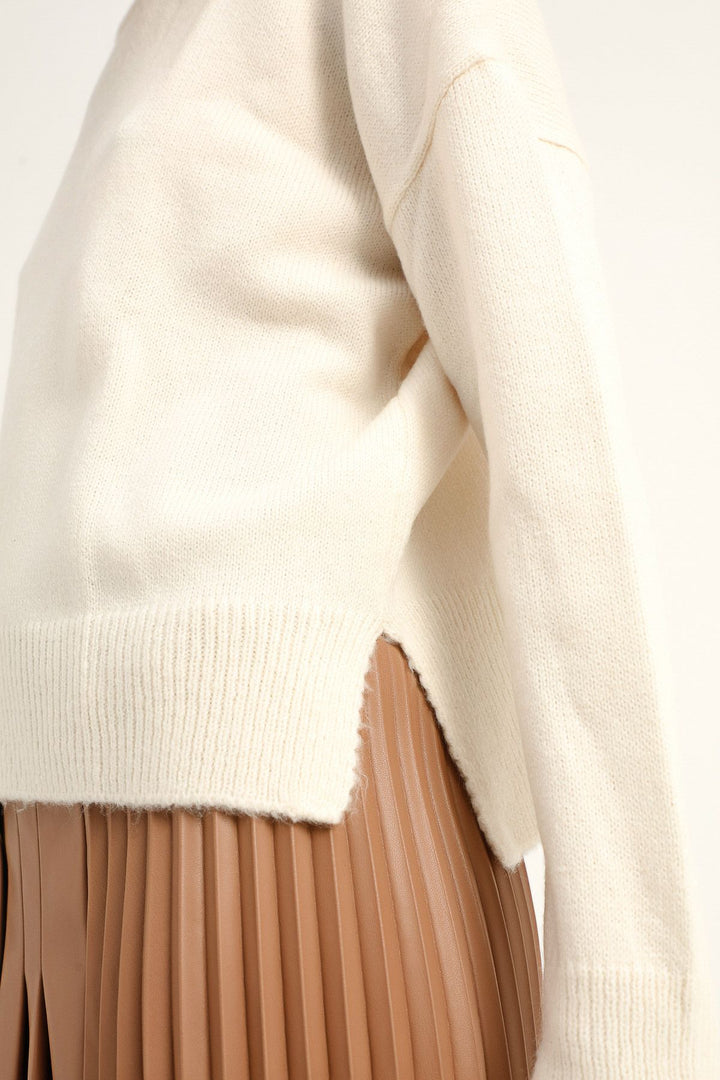 Crew Neck Sweater Ecru