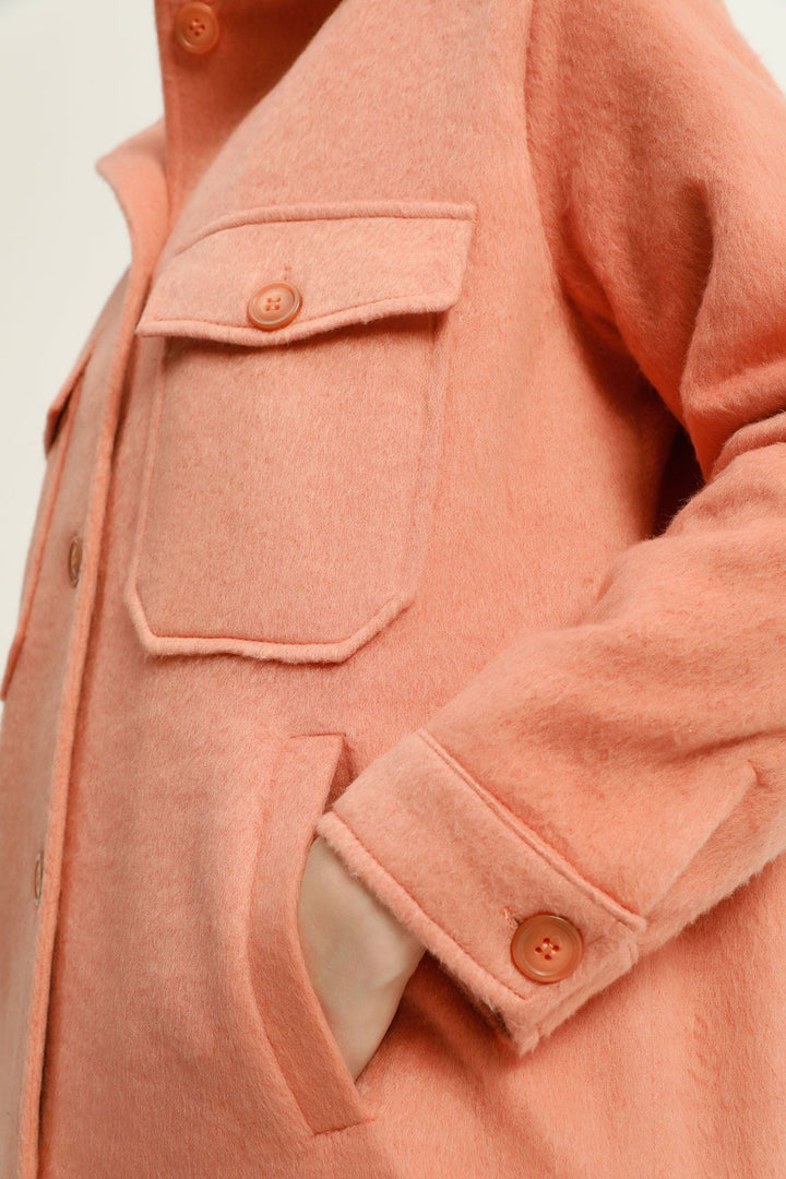 Big Pocket Coat Pink