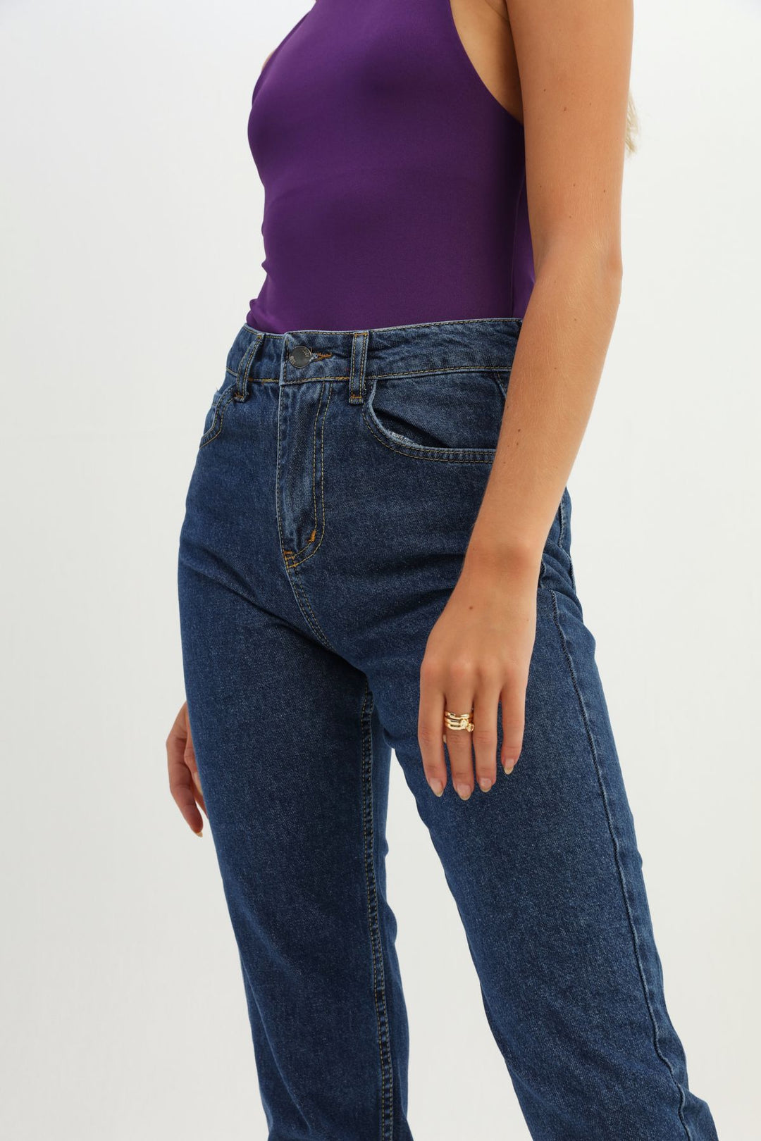 Halter Neck Bodysuit Purple