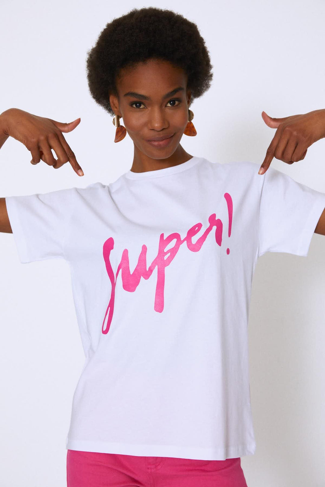 Printed T-Shirt Fuchsia