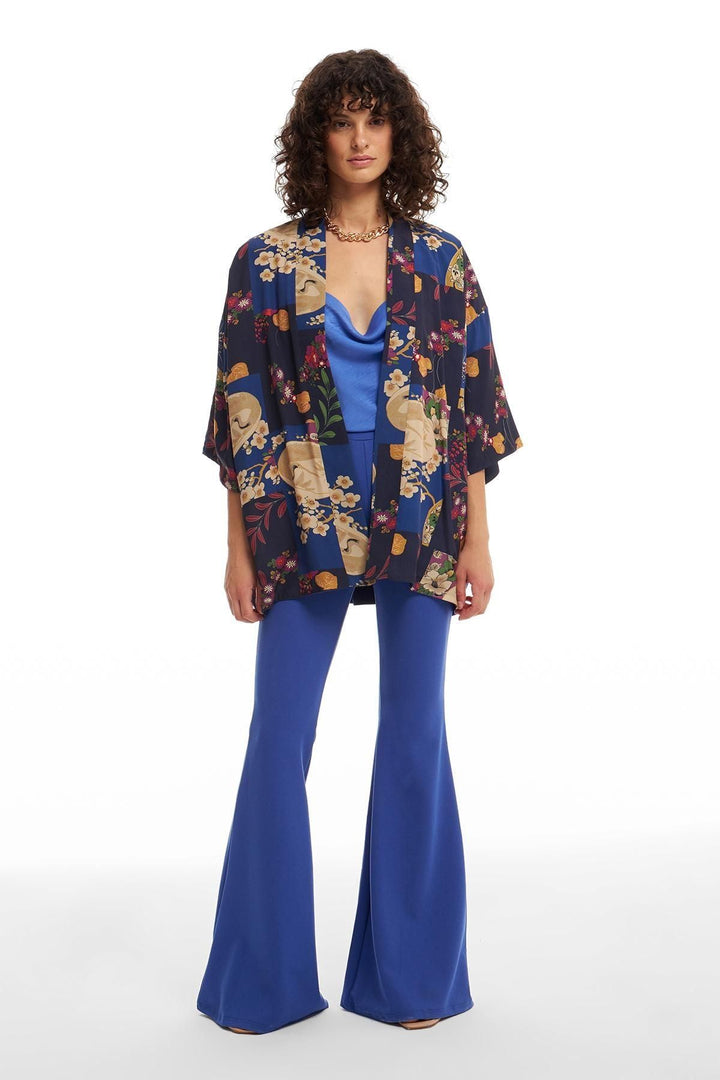 Double Sided Kimono Navy Blue