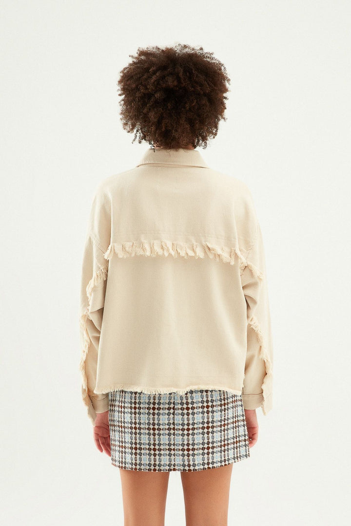 Püsküllü Ceket Taş