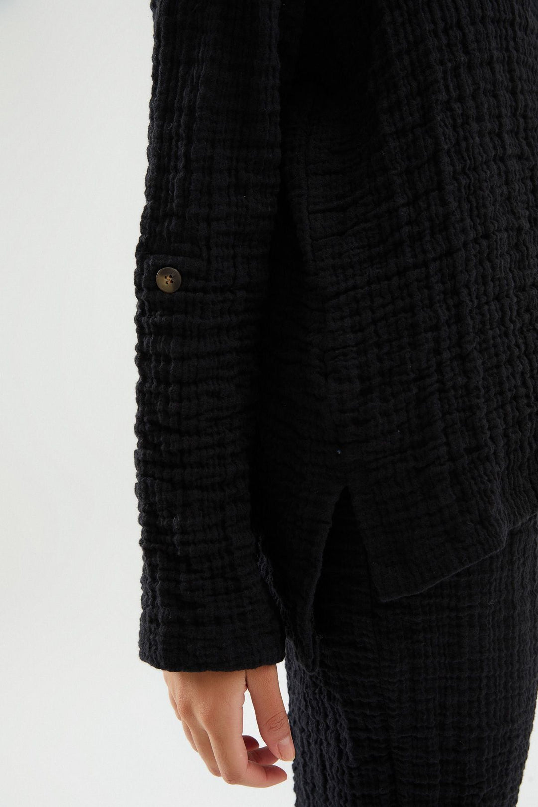 Uzun Kollu Gömlek Siyah