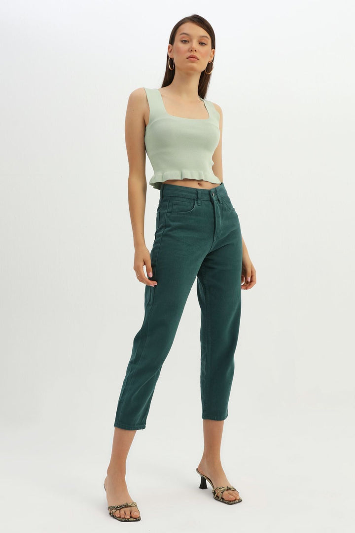 Hanging End Frilly Knitwear Mint