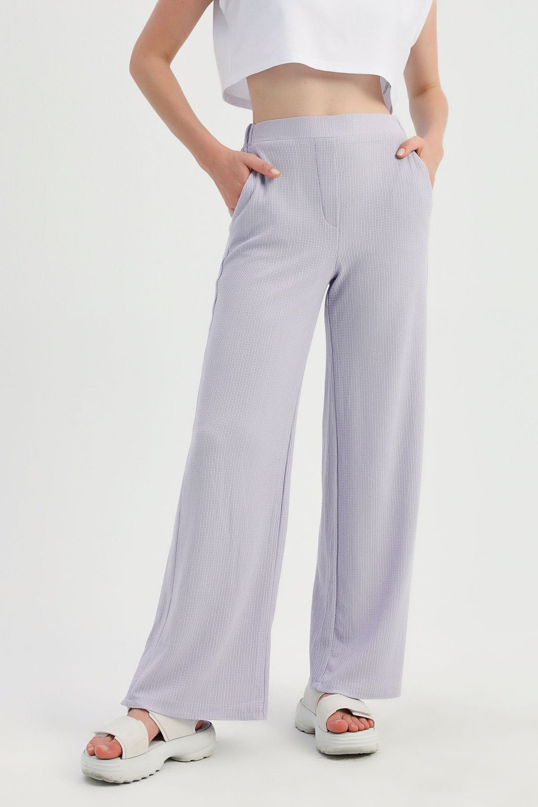 Cepli Bol Paça Pantolon Lila