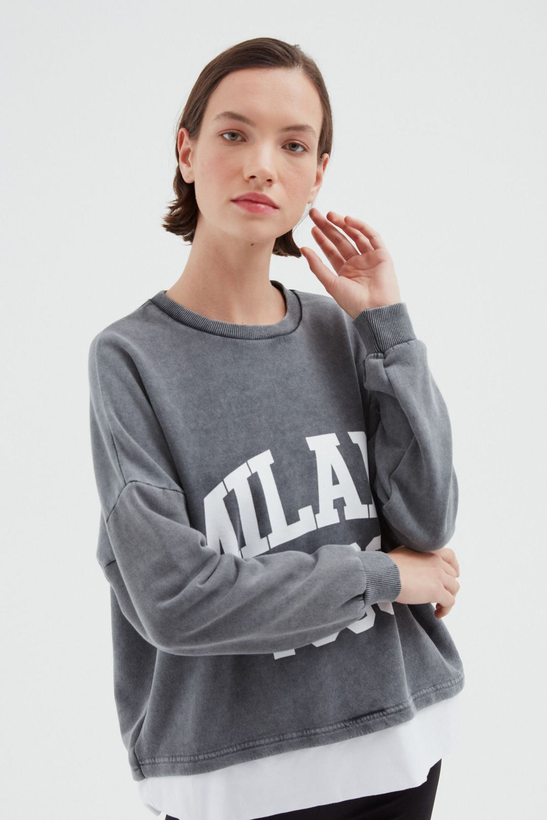 Garnish Oversize Sweatshirt Anthracite