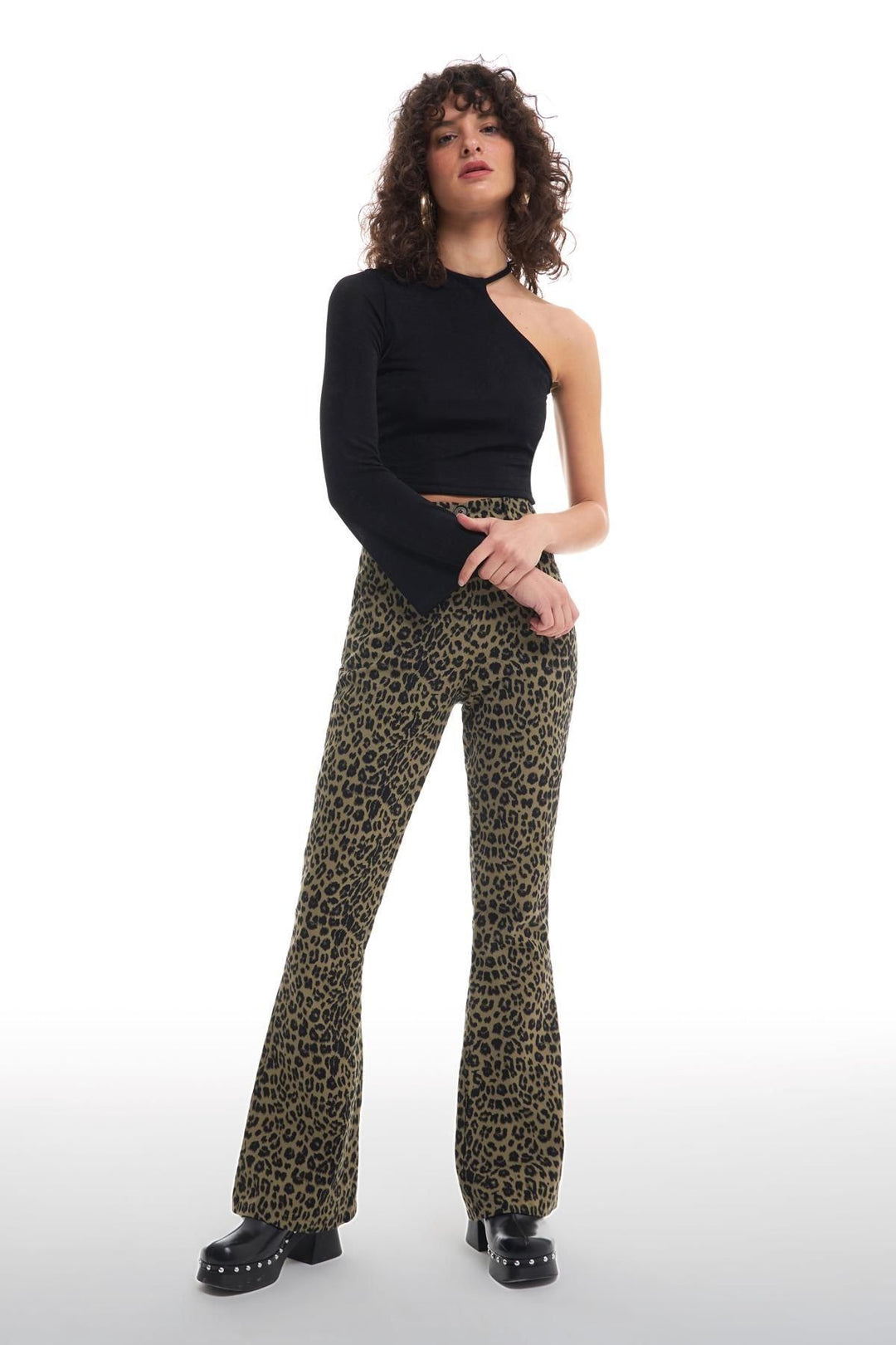 One Shoulder Blouse Black