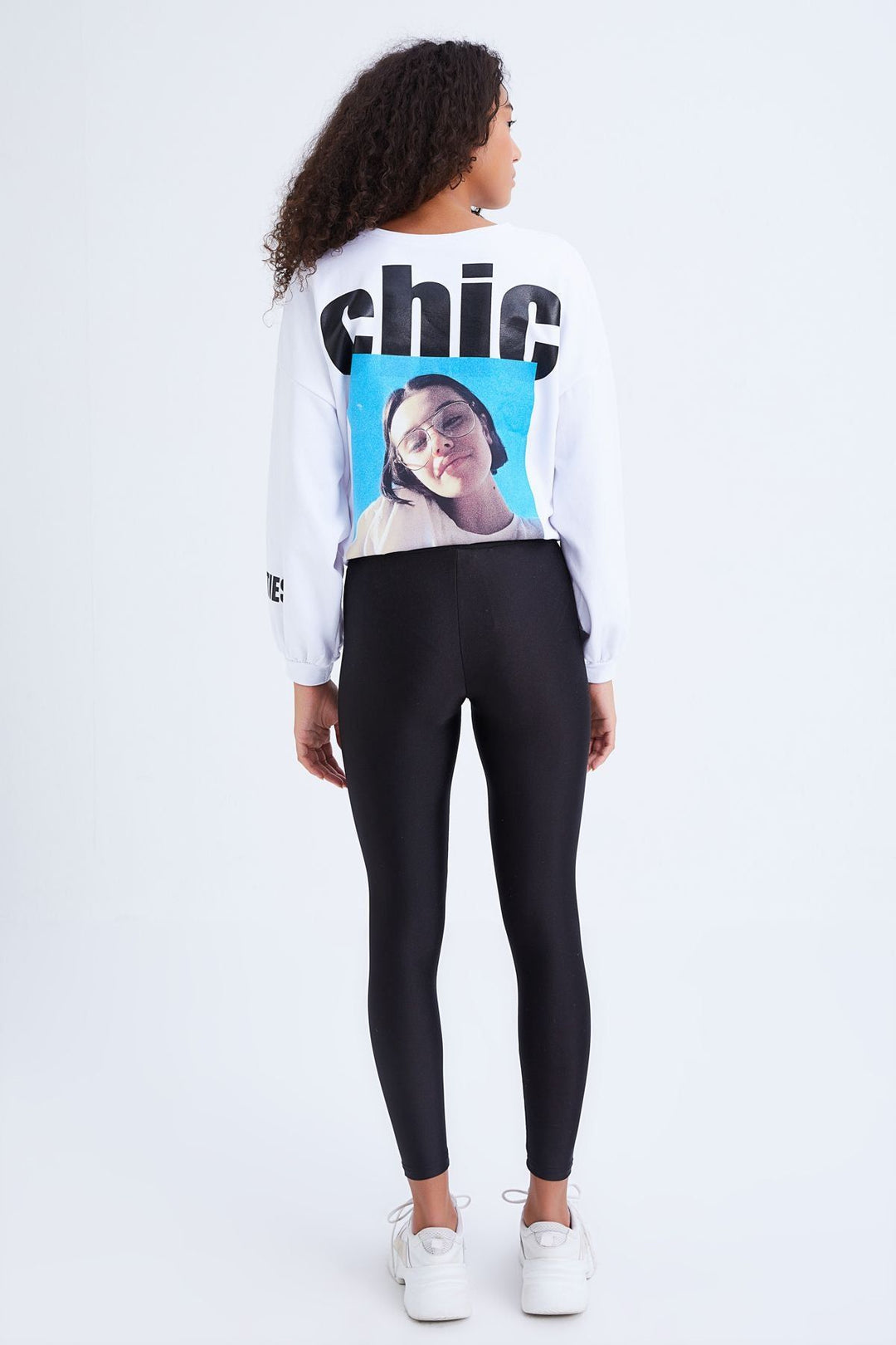 Shiny Disco Leggings Black