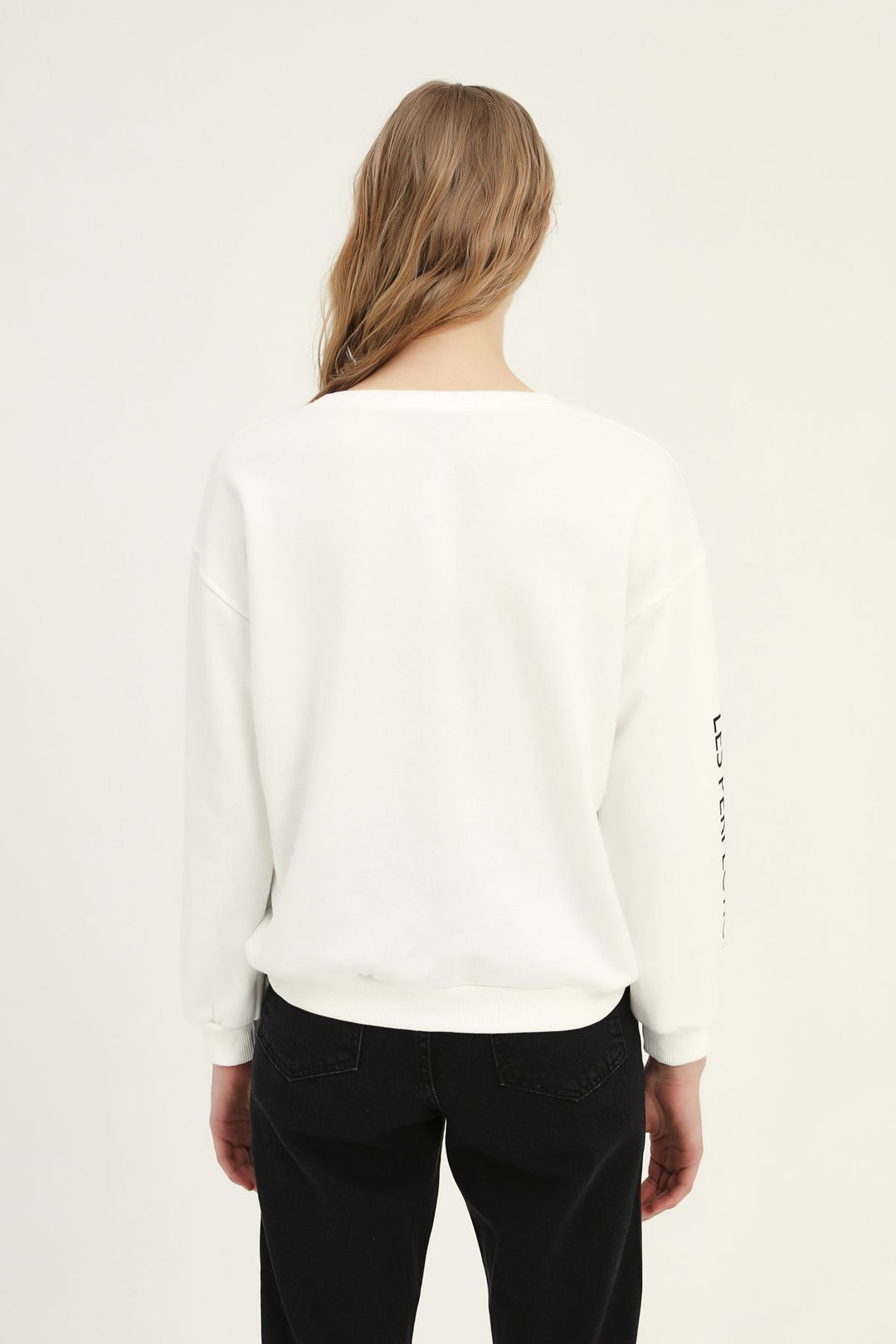 Elephant Printed Sweatshirt White