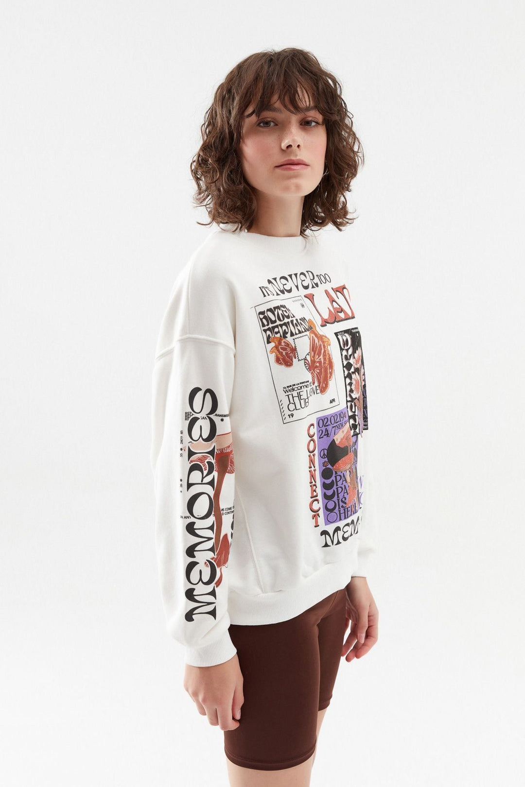 Printed Sweatshirt White