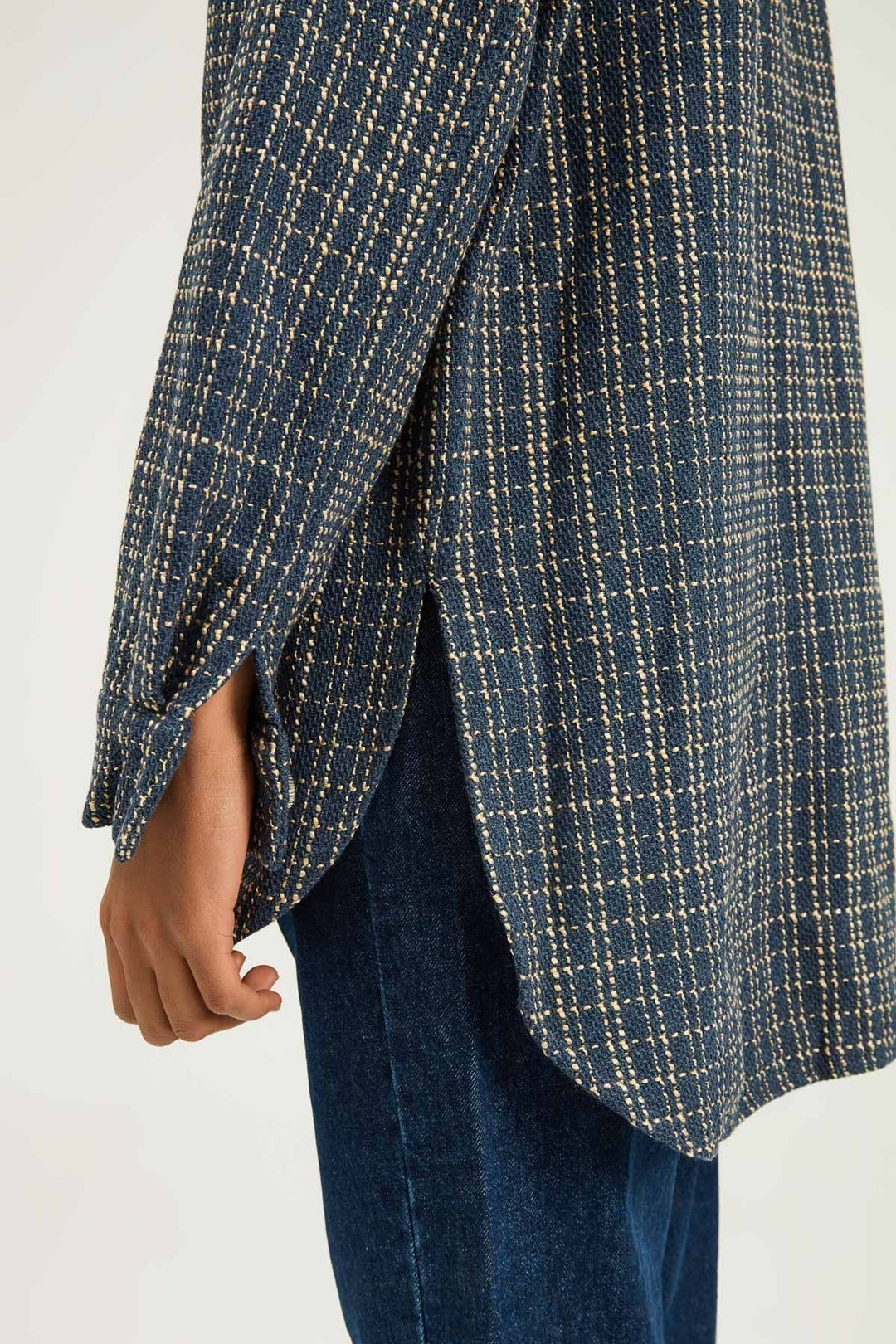 Striped Pocket Shirt Indigo