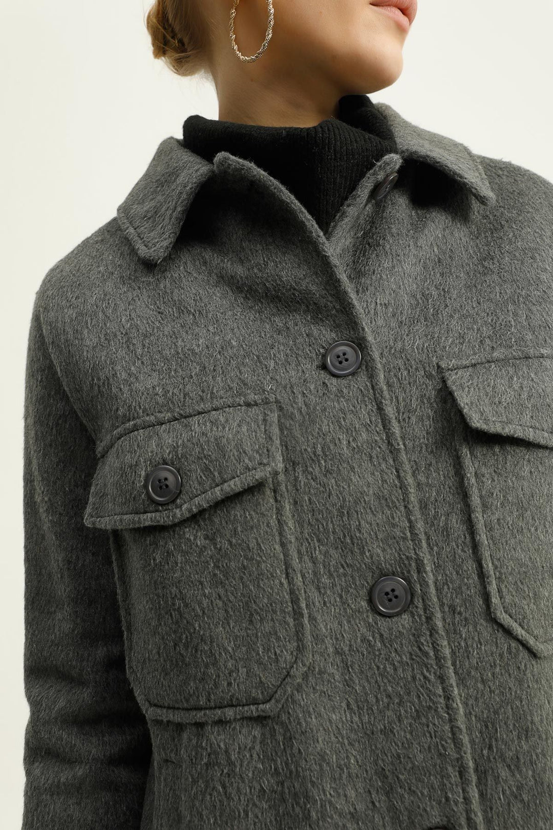 Big Pocket Coat Anthracite