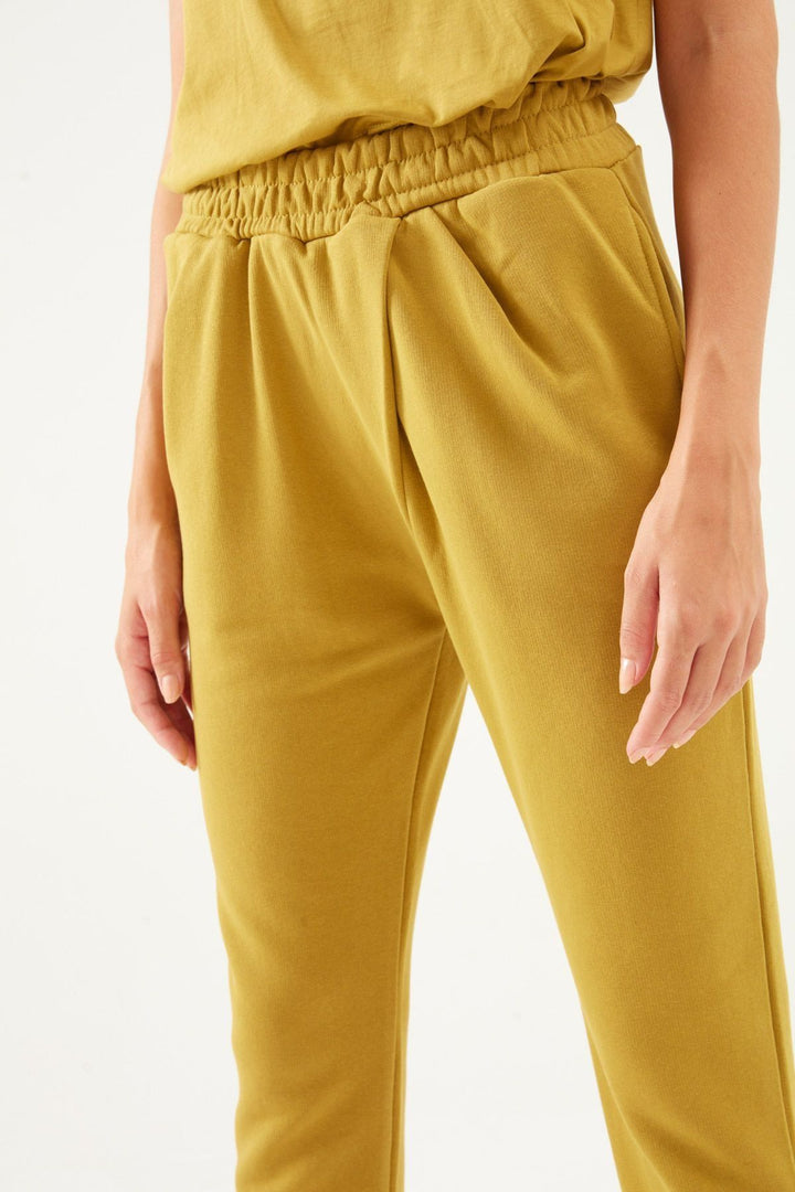 Elastic Waist Tracksuit Olive