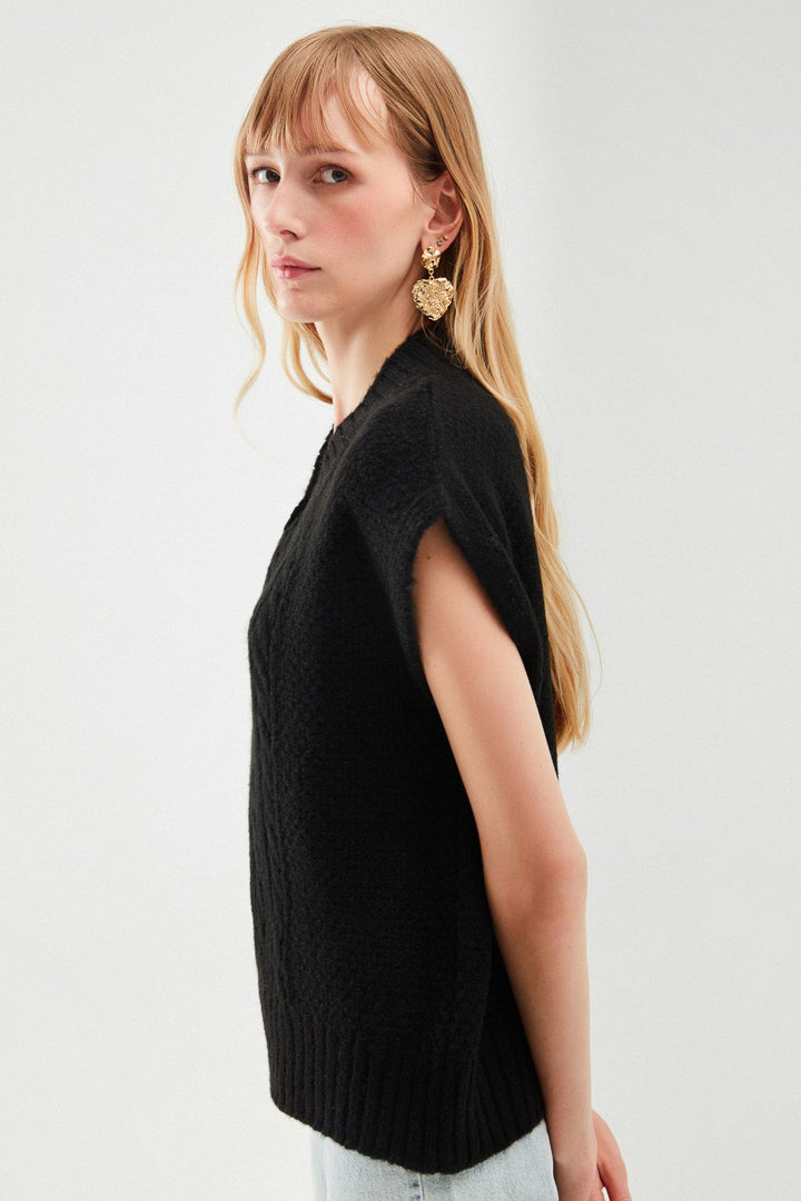 Süveter Kazak Siyah