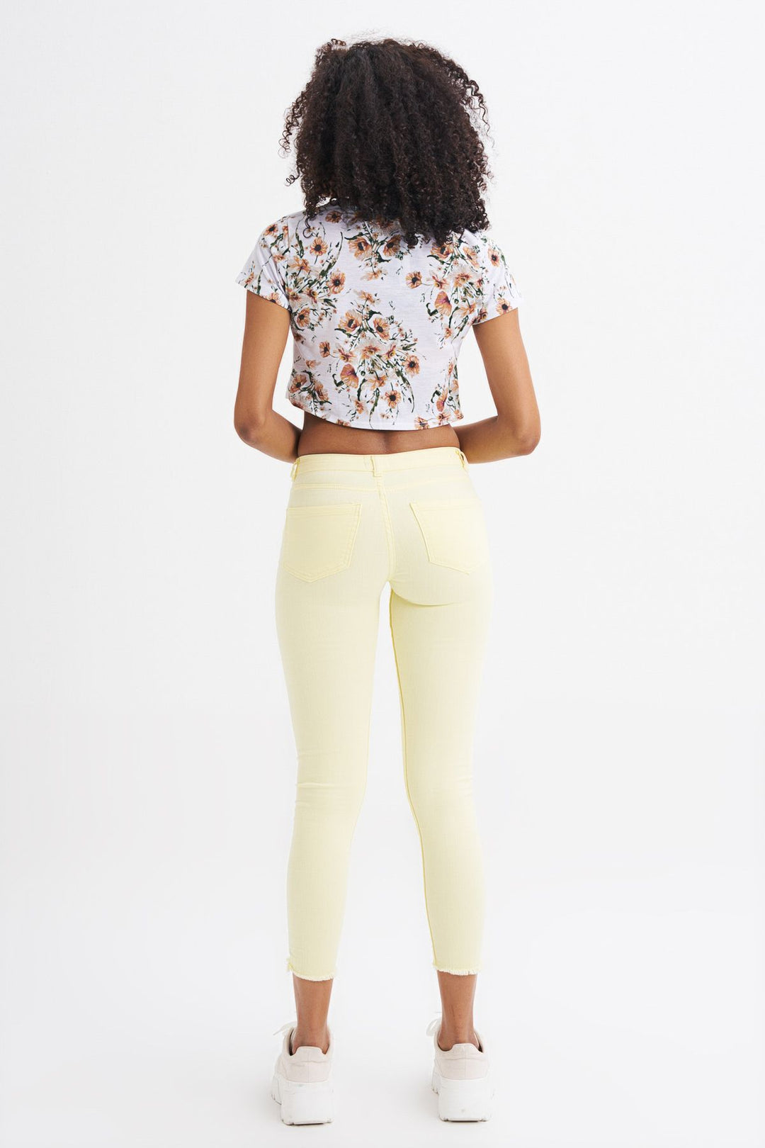Pocket Skinny Pants Yellow