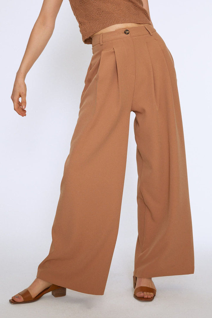 Cepli Palazzo Pantolon Camel