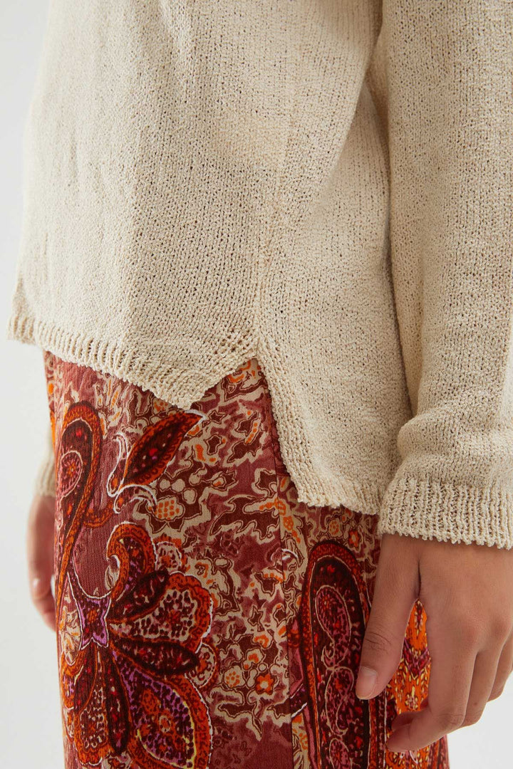 Pocket Detailed Knitwear Stone
