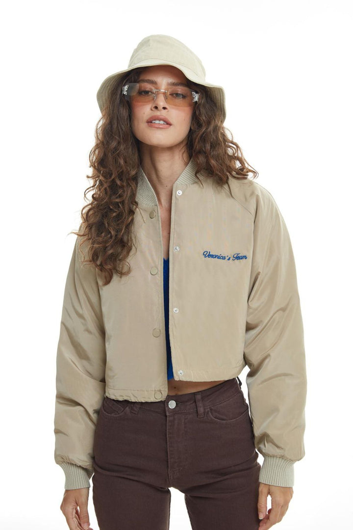 Bomber Jacket Beige