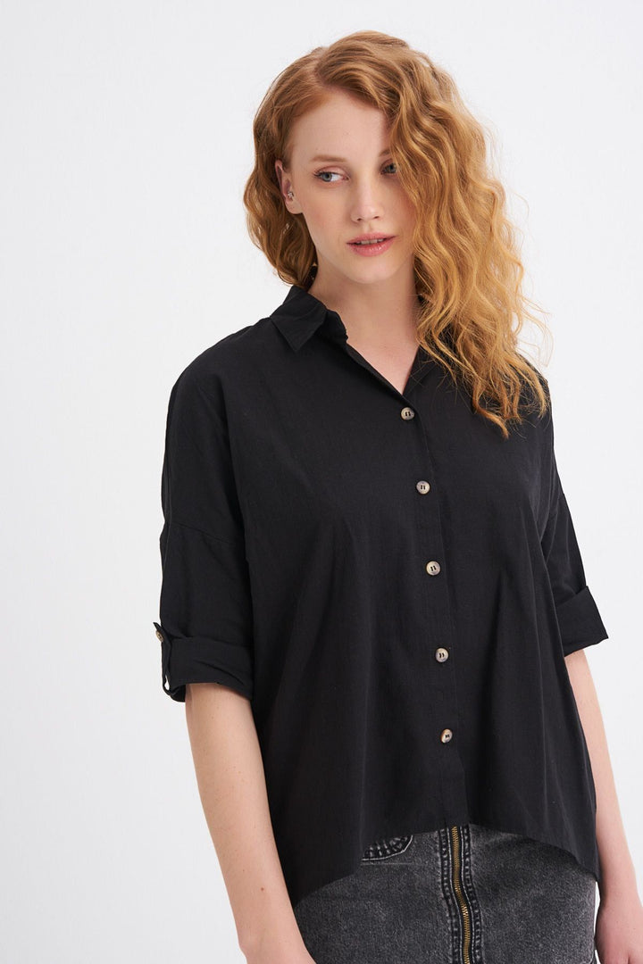 Trojan Sleeve Shirt Black