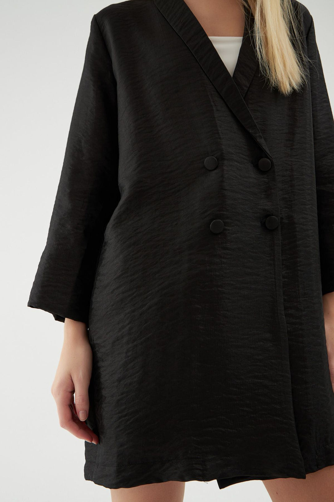 Long Blazer Jacket Black