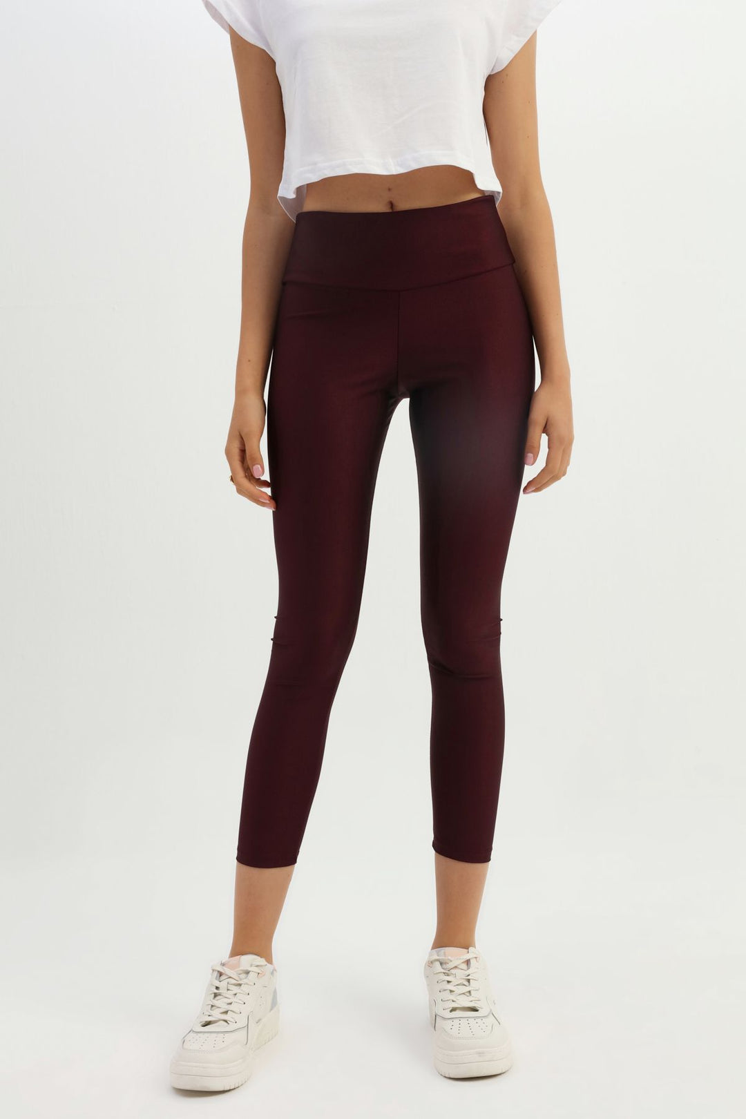 High Waist Leggings Claret Red
