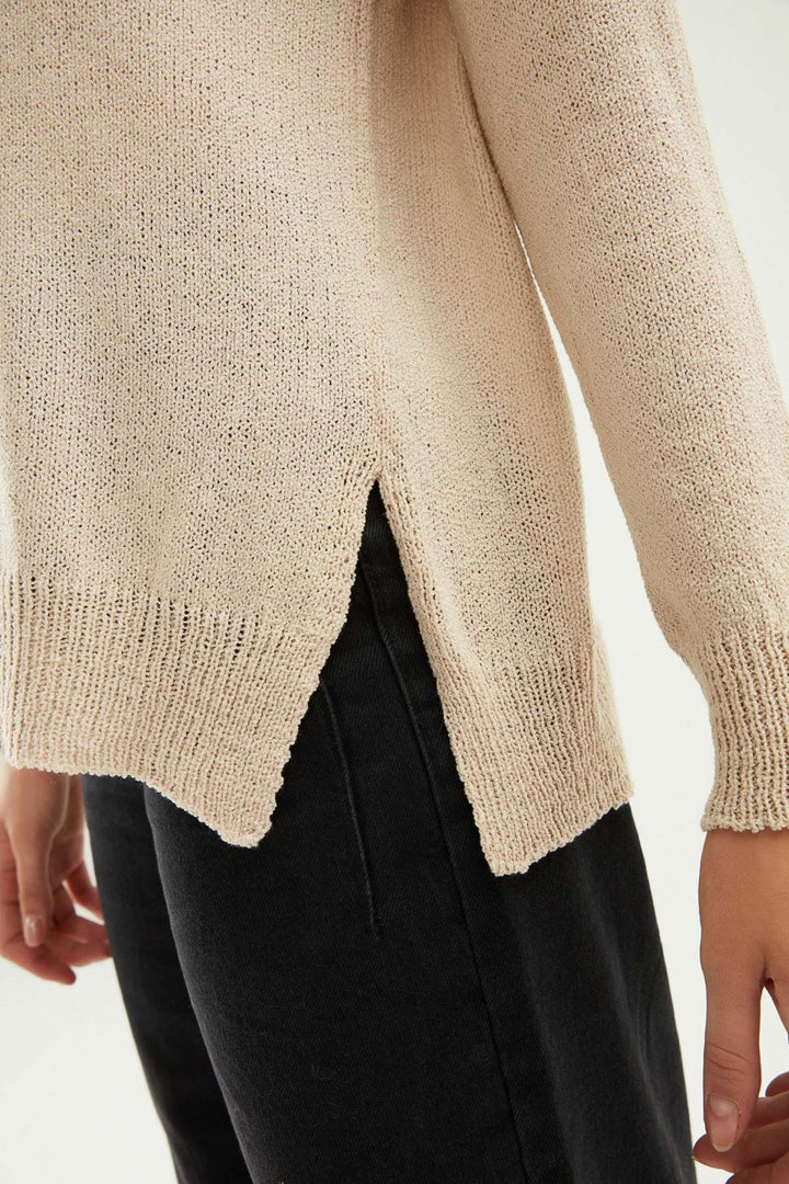 V Neck Knitwear Stone