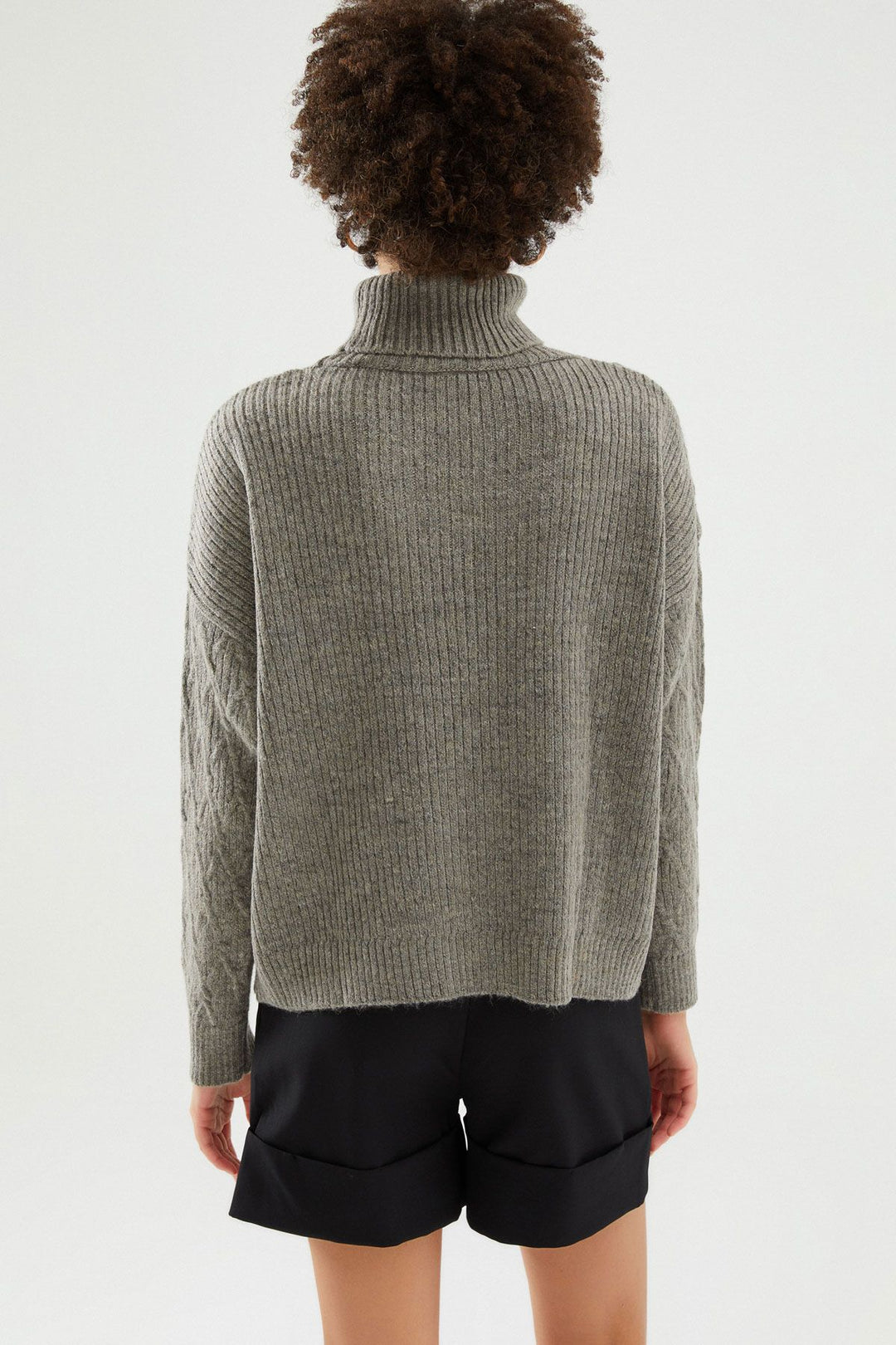 Turtleneck Sweater Gray
