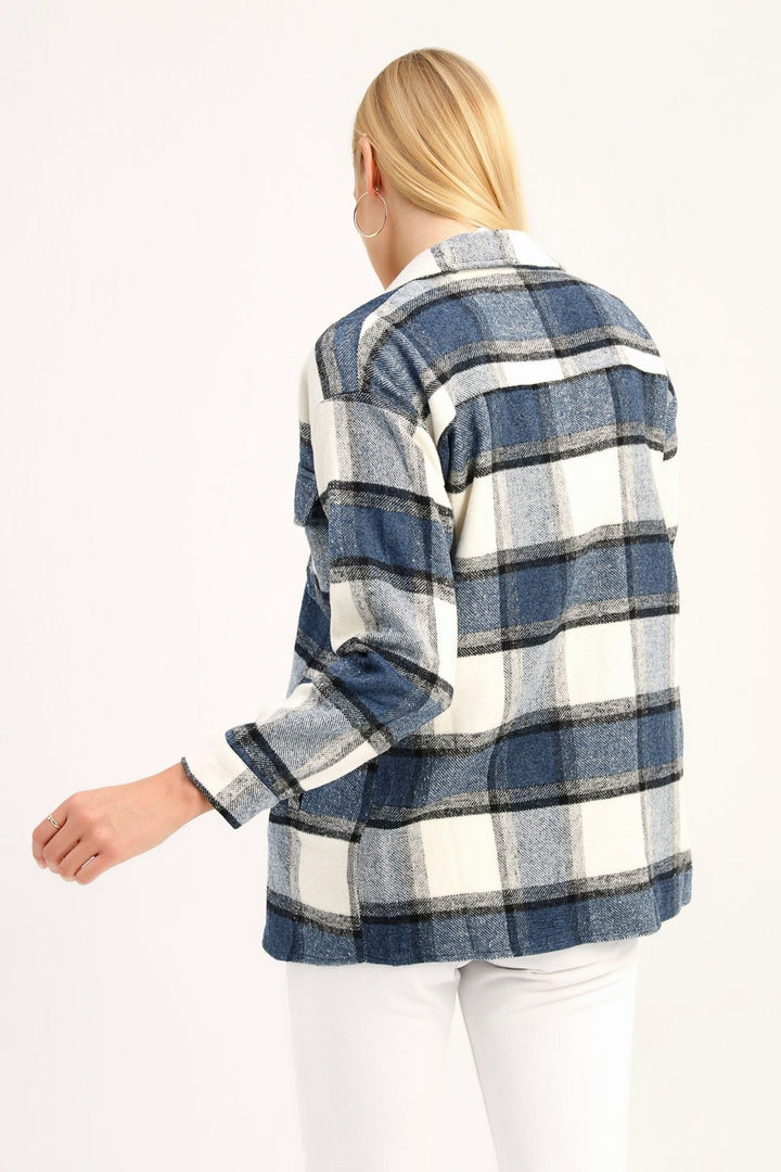 İki Cepli Oduncu Gömlek İndigo