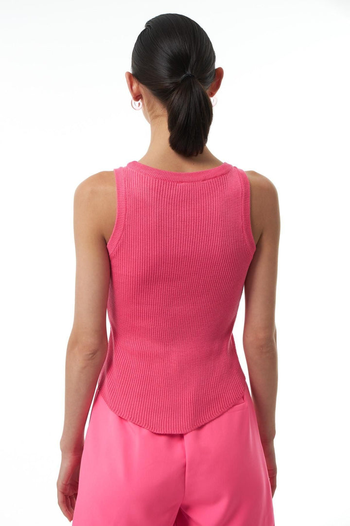 Sleeveless Knitwear Fuchsia