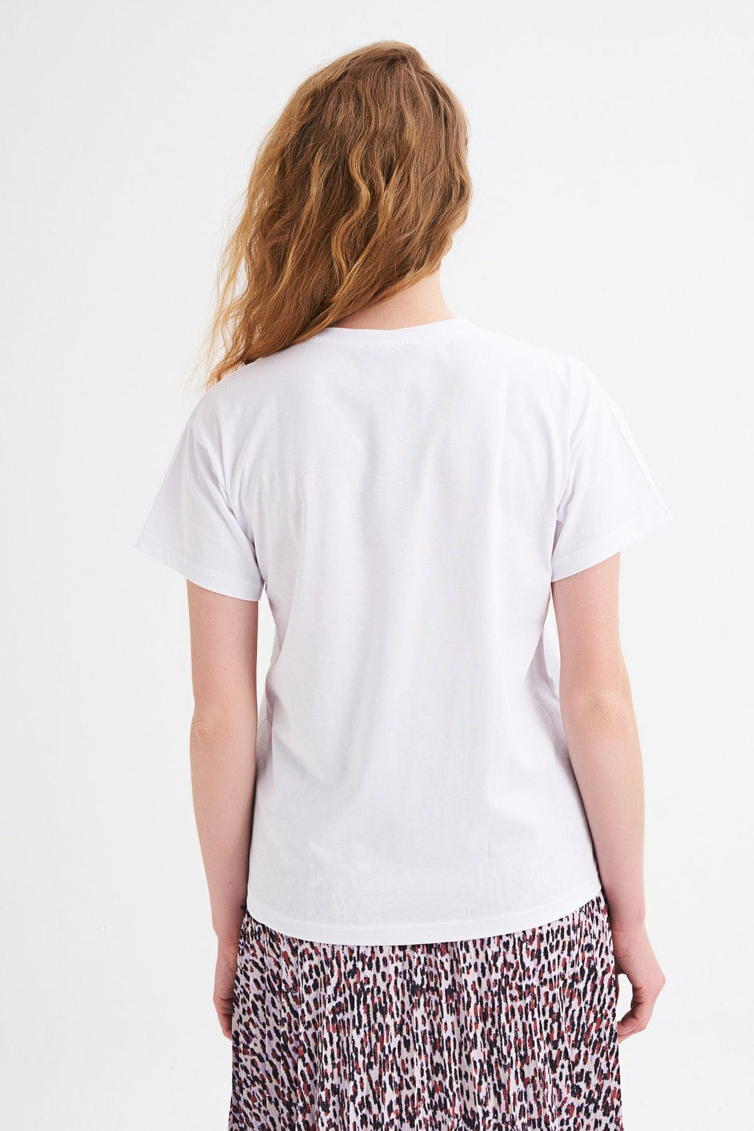 Baskılı Tişört Beyaz