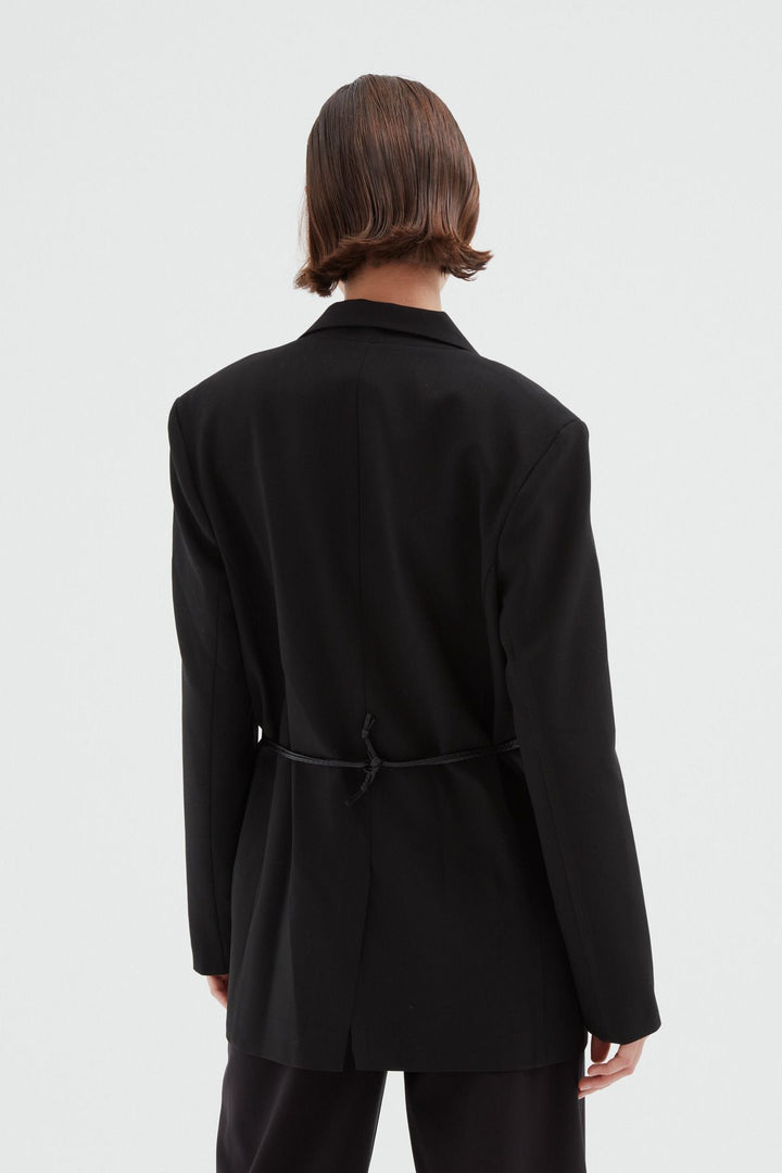 Belt Bag Blazer Jacket Black