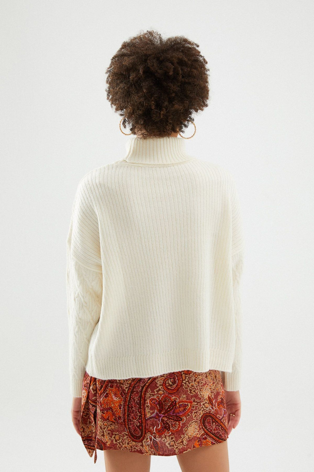 Turtleneck Sweater Ecru