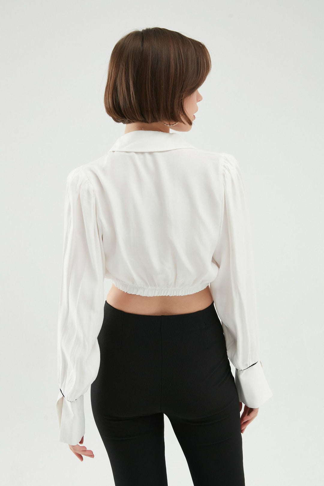 Double Breasted Blouse White