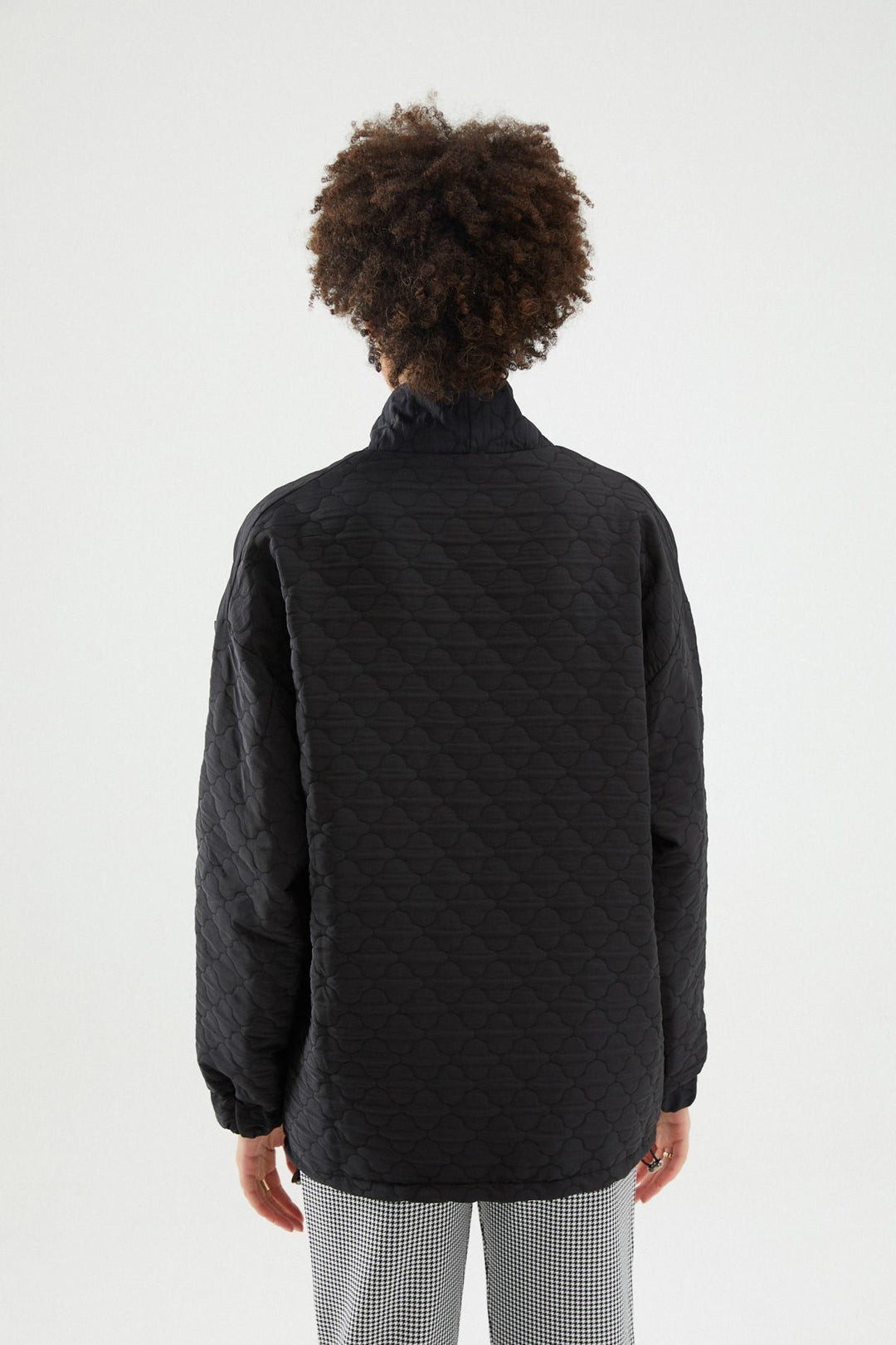 Kapitone Ceket Siyah