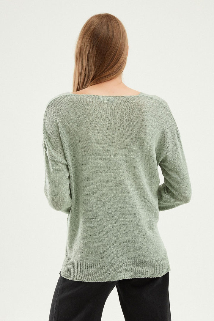 V Neck Knitwear Mint