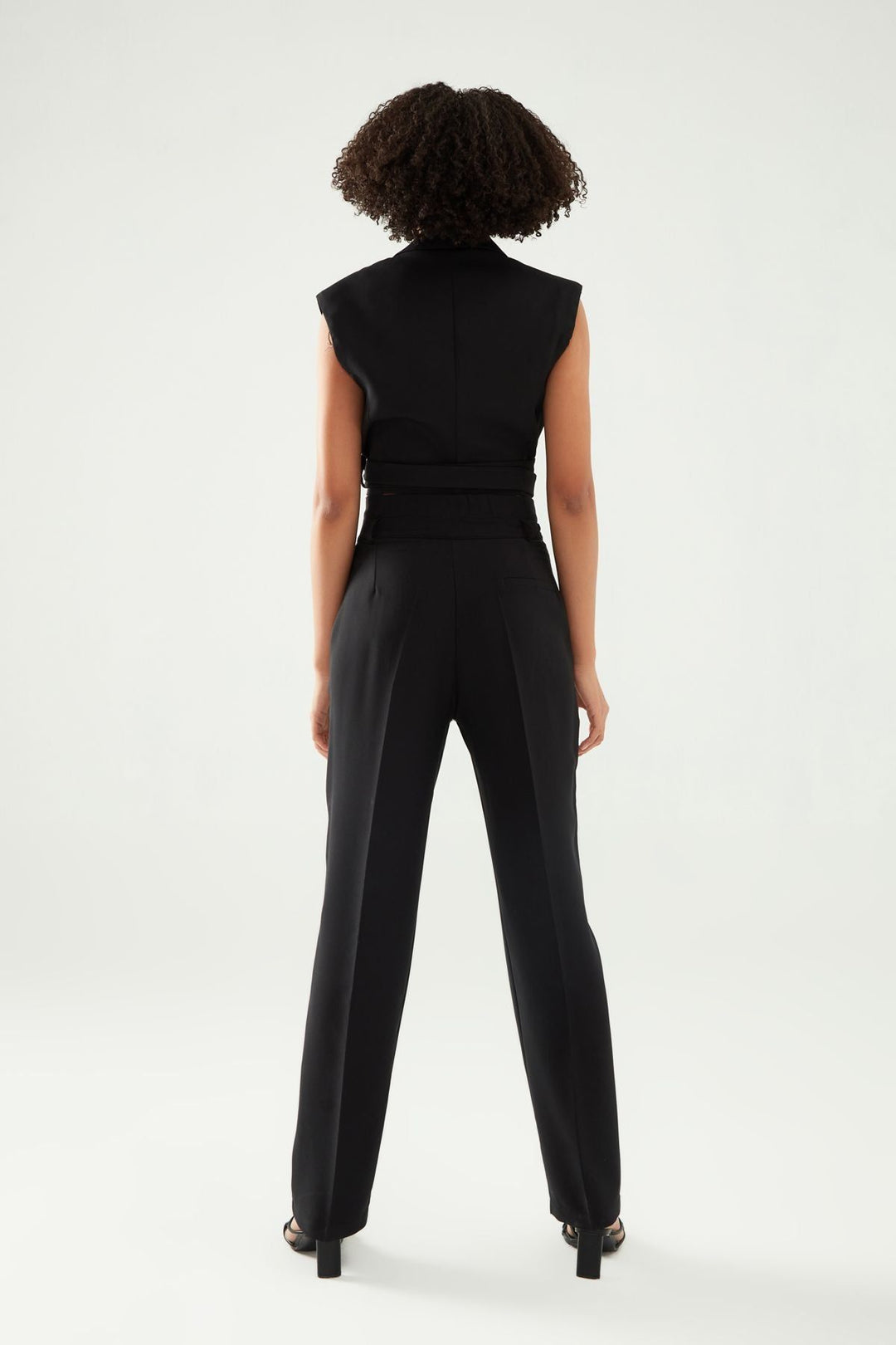 Belt Detailed Trousers Black