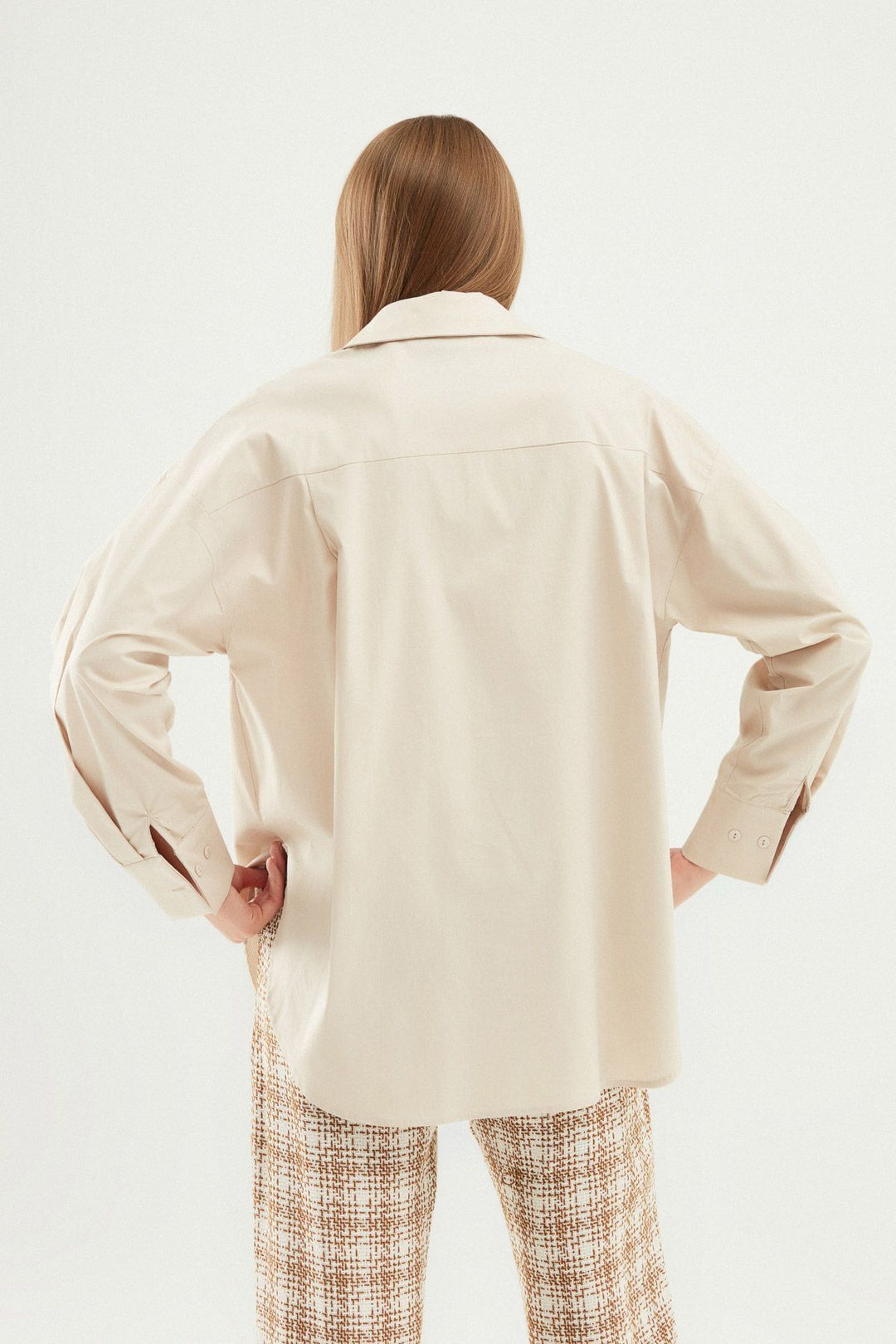 Oversize Basic Shirt Stone