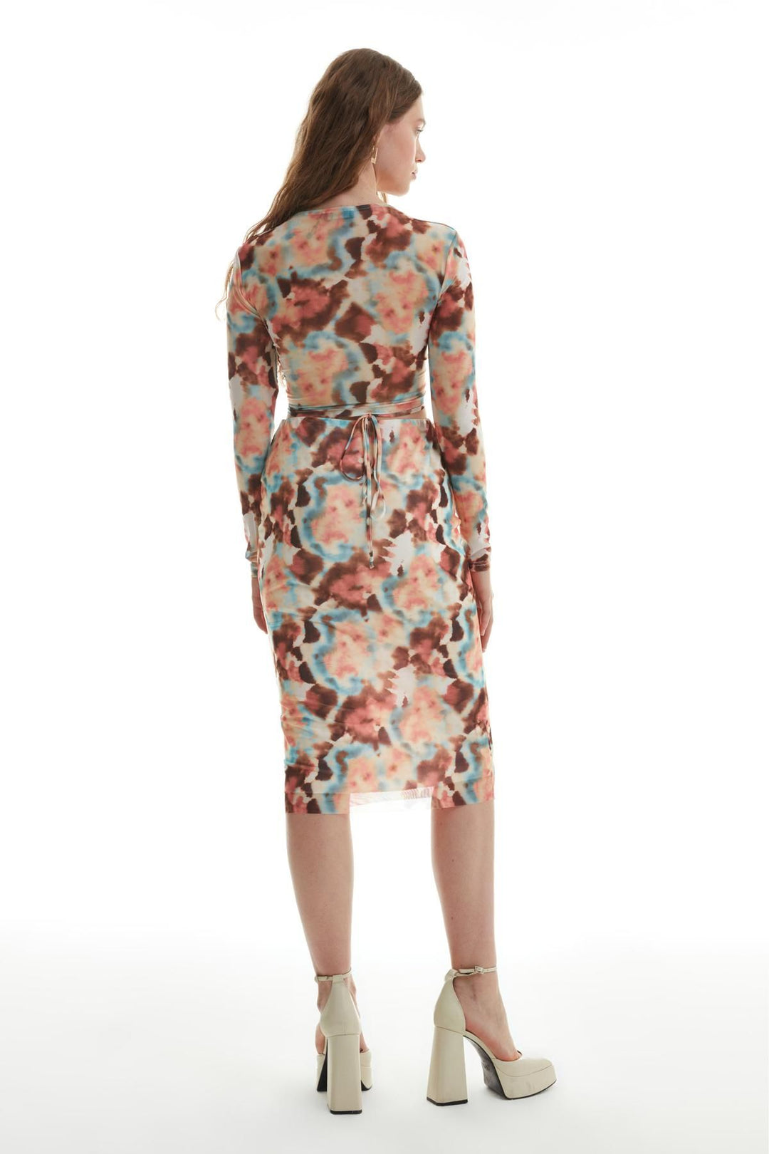 Tie Tie Tie Tulle Blouse Pink