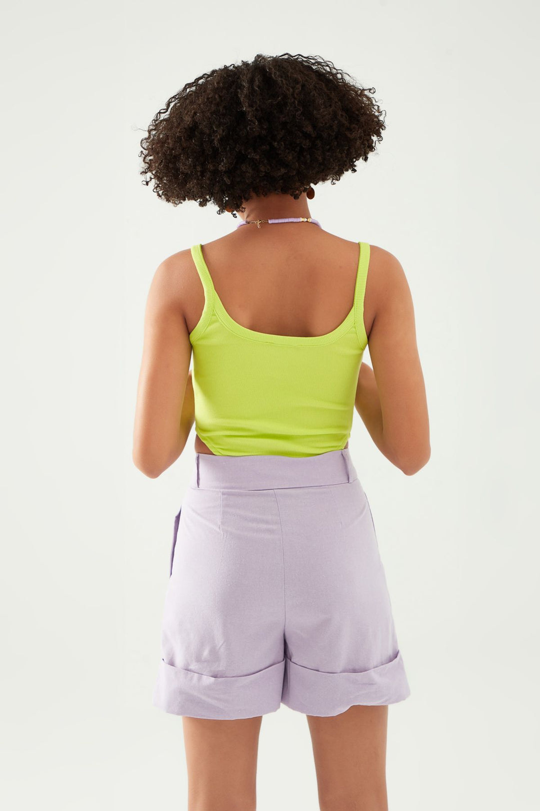 Strap Decollete Bodysuit Green